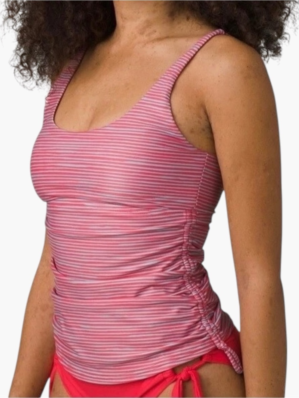 Prana Melody Tankini Top Medium Papaya Tradewinds UPF 50+